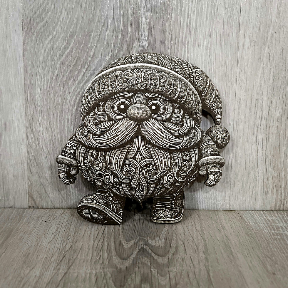 Thumbnail: Funny Santa Claus Bundle 3D Illusion Laser Engraving Design (Digital Item)