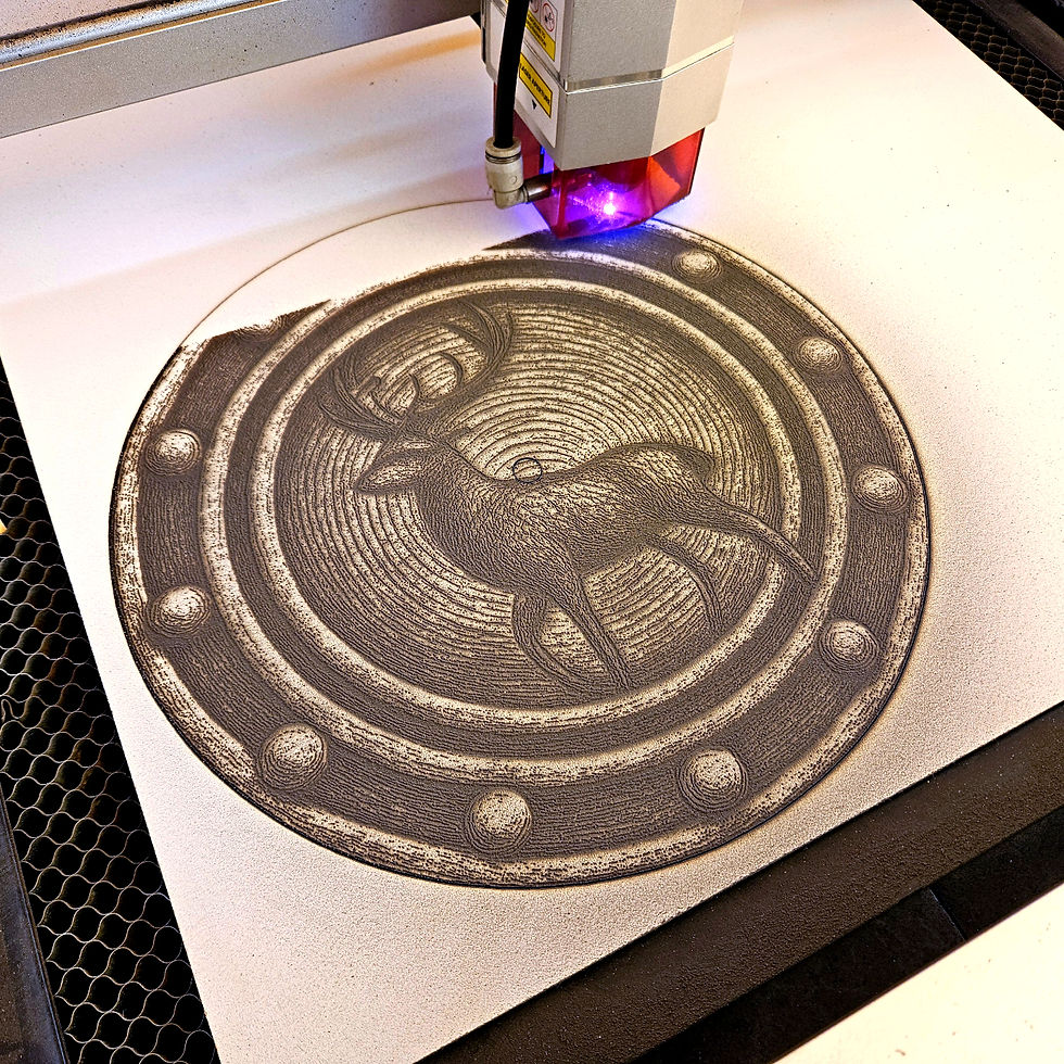 Thumbnail: Wall Clock Deer O (Laser File)
