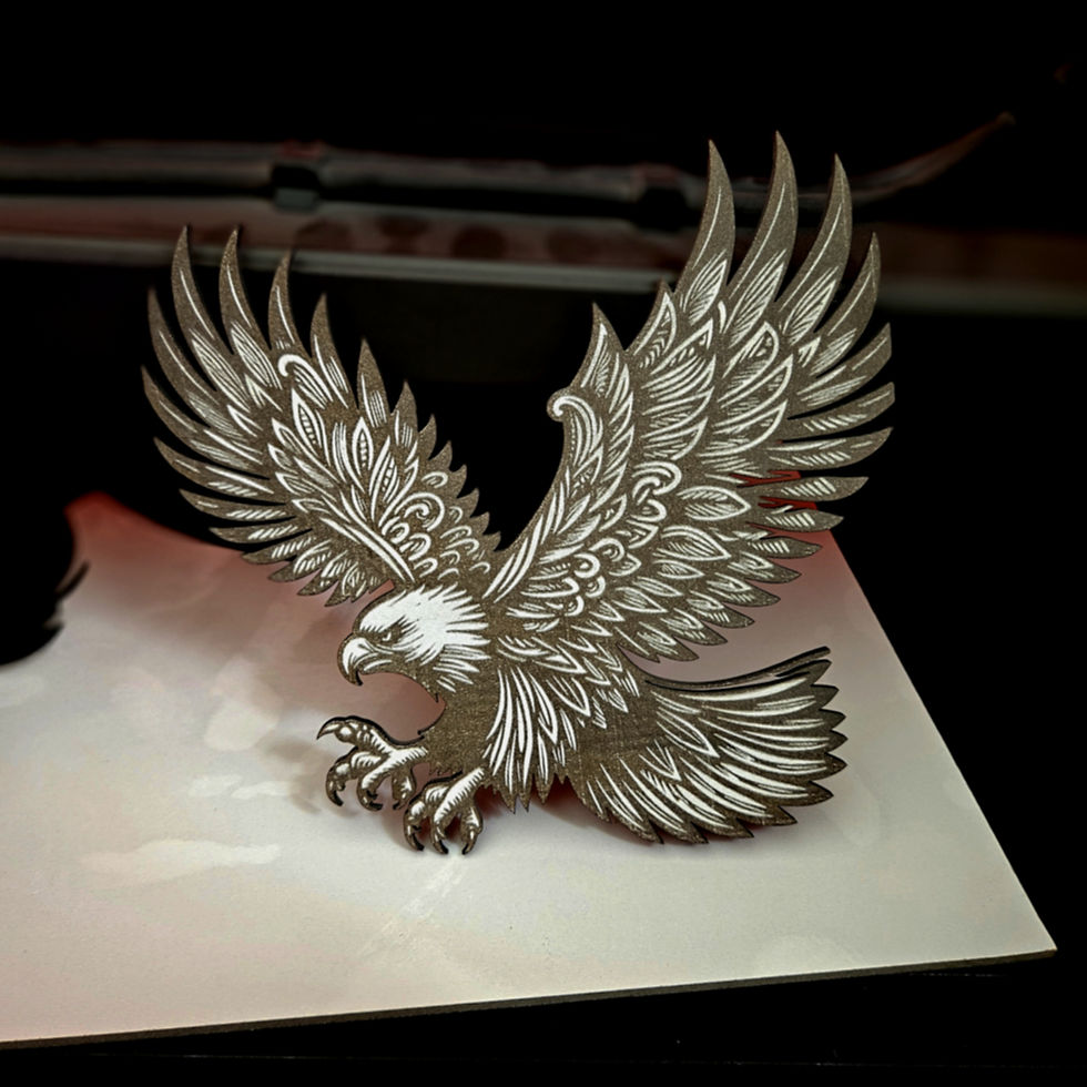 Thumbnail: Vector Eagle 3D Illusion Laser Engraving Design (Digital Item)