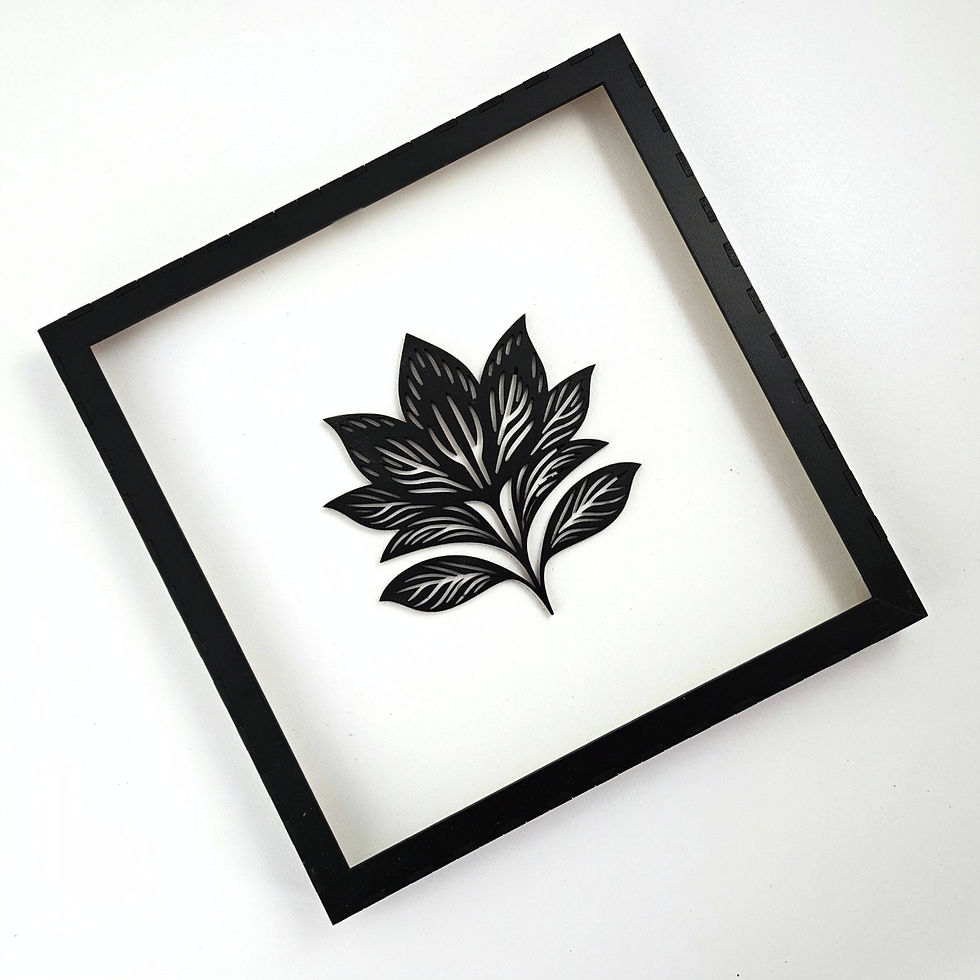 Thumbnail: 3D Frame Leaf (Digital download file)