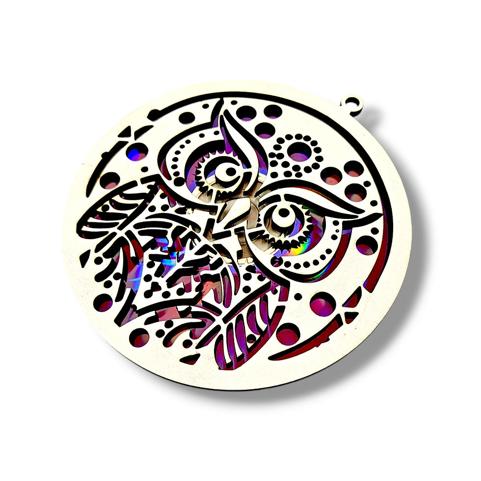 Thumbnail: CD/DVD Upcycling Decor Owl  (Digital download file)