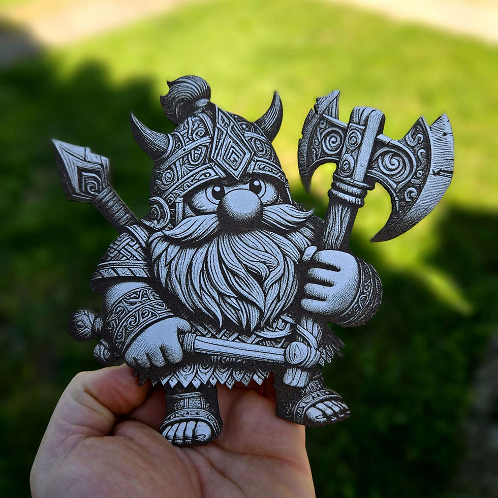 Thumbnail: Crazy Barbarian A2 3D Illusion Laser Engraving Design (Digital Item)