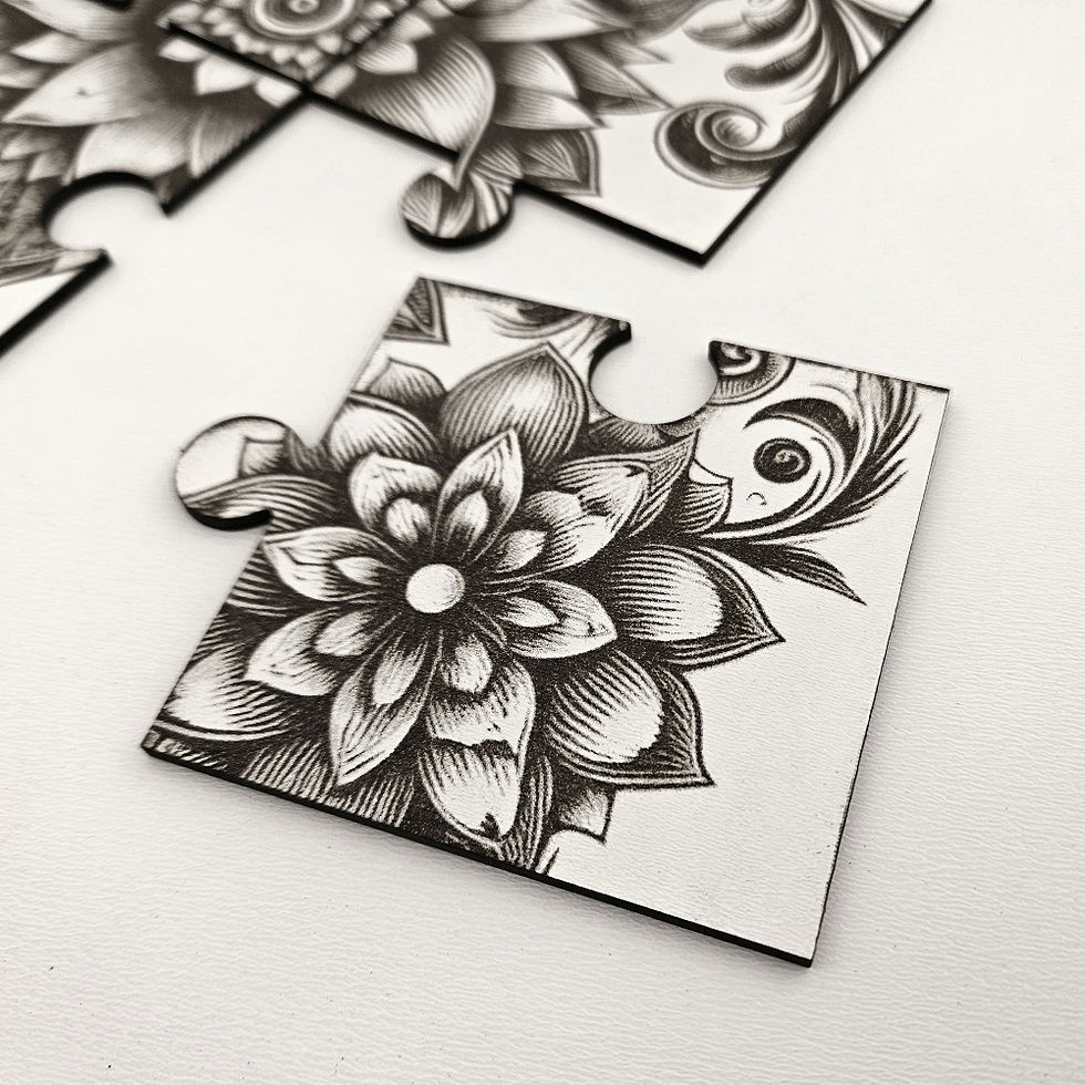 Thumbnail: Coasters Flower  (Digital download file)