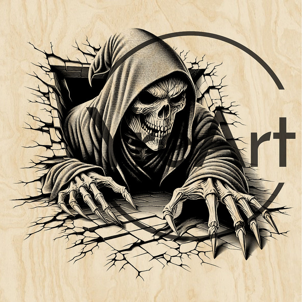 Thumbnail: Death Laser Engraving Design (Digital Item)