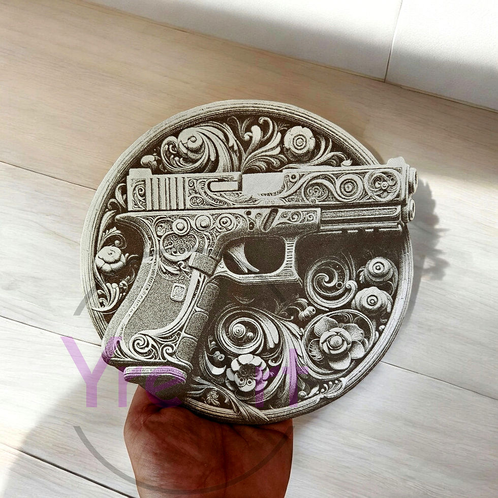 Thumbnail: Gun 3D Illusion Laser Engraving Design (Digital)
