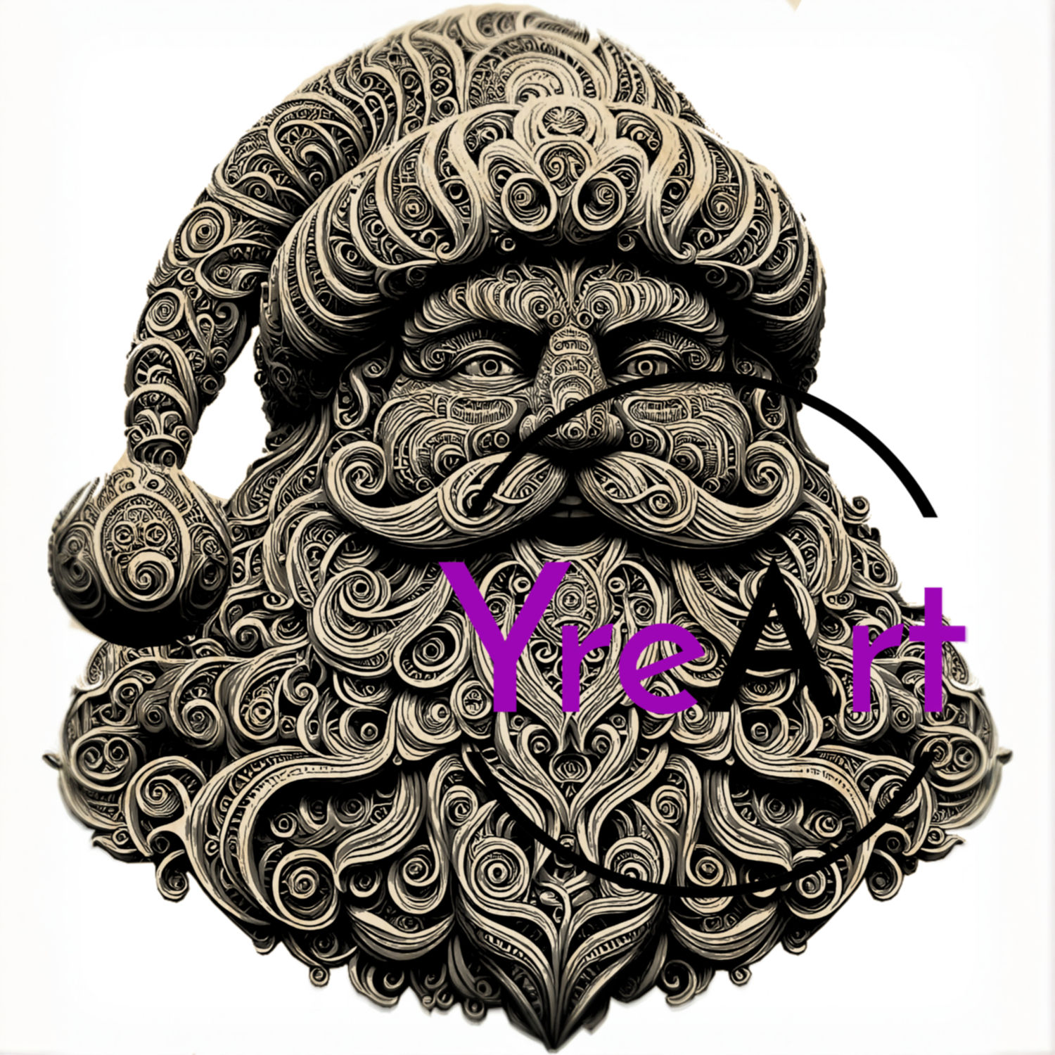 Santa Claus V5 3D Illusion Design (Digital Item)