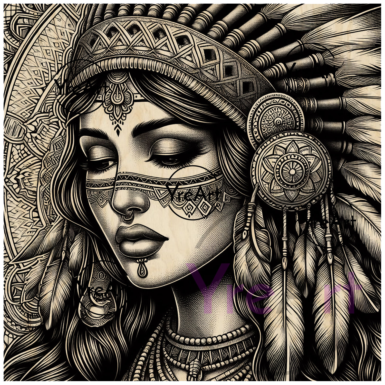 Chief A3 Laser Engraving Design (Digital Item)