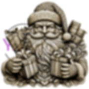 Santa Claus V1 3D Illusion Laser Engraving Design (Digital Item)