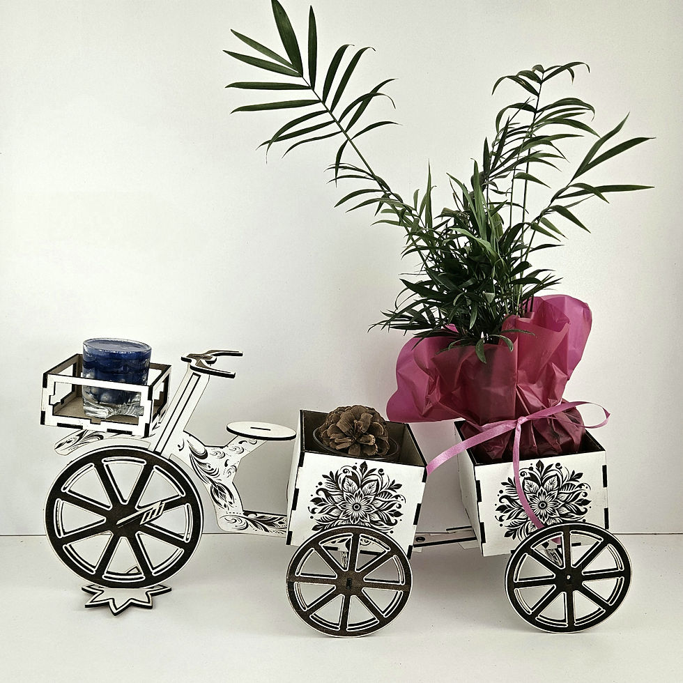 Thumbnail: Bicycle with Trailer Decoration (Digital download file)