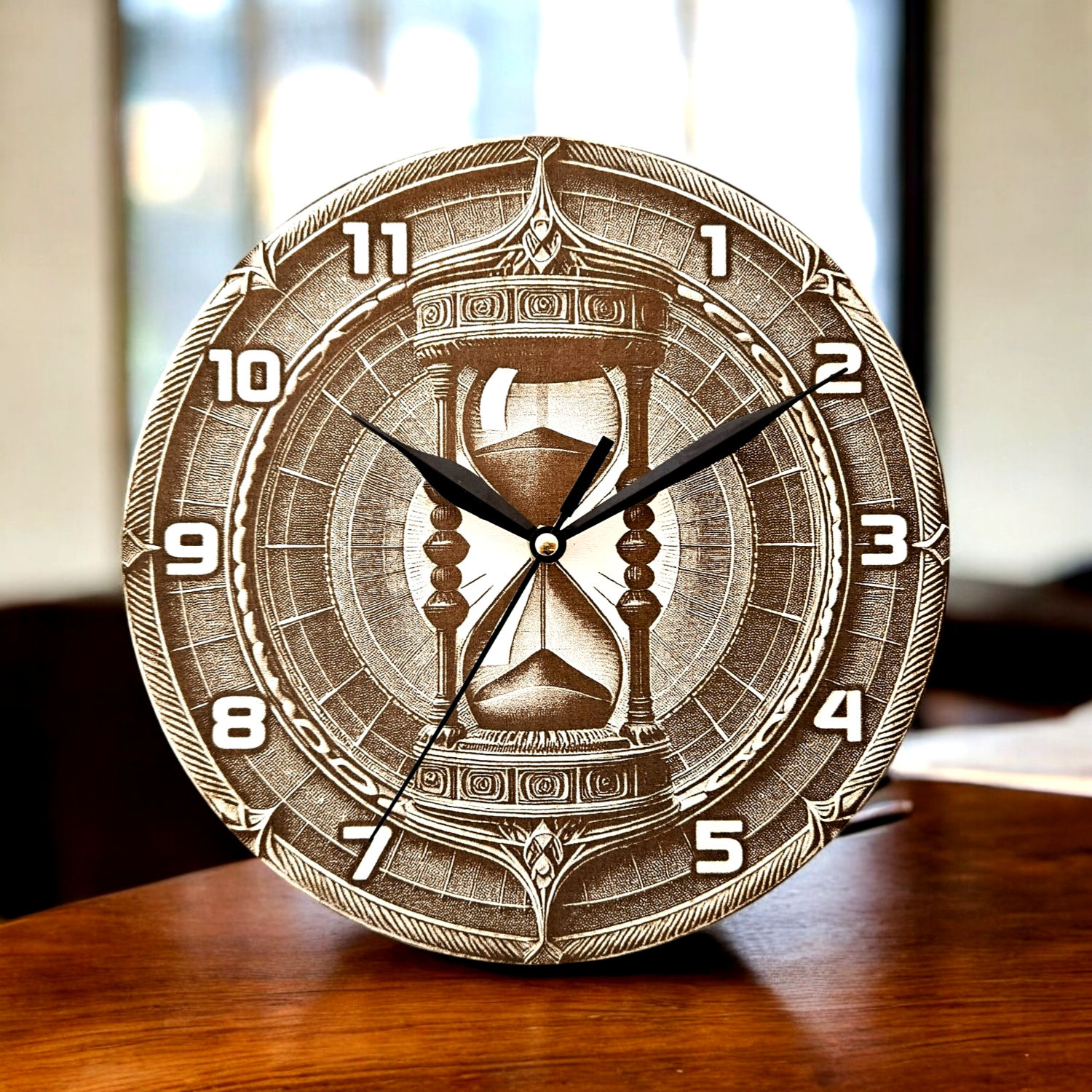 Hourglass Wall Clock L (Laser File)