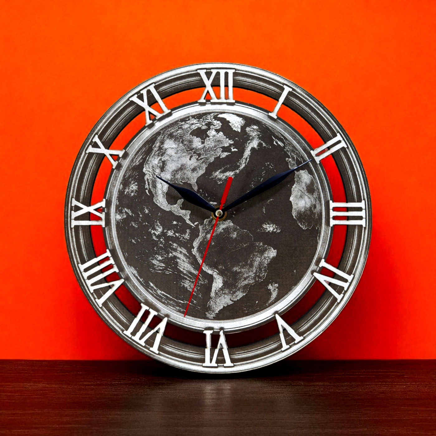 Wall Clock Earth (Laser File)