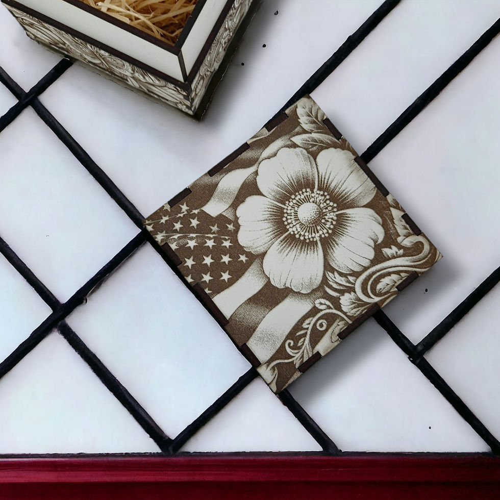 USA Flag&flower 3 Box (Digital download file)