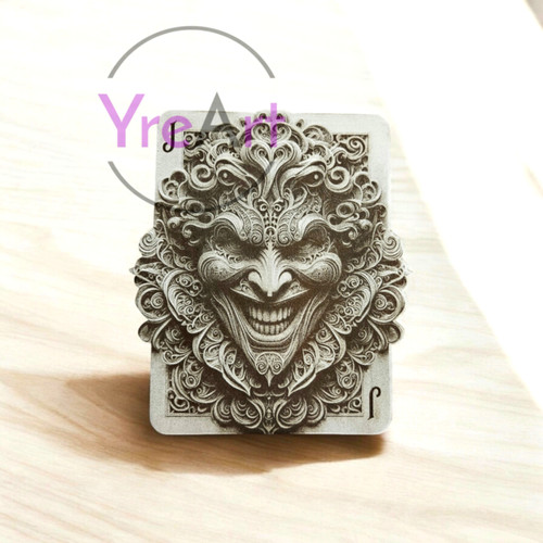 Joker 3D Illusion Laser Engraving Design (Digital Item) | YreArt