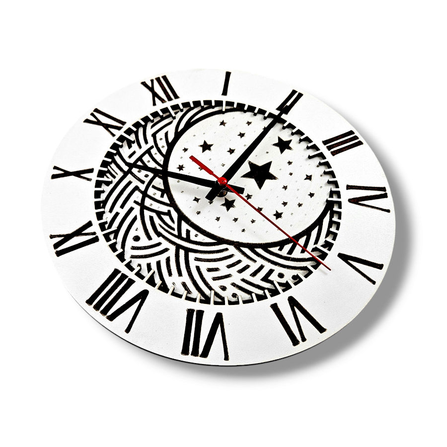 Thumbnail: Wall Clock Stars (Digital download file)