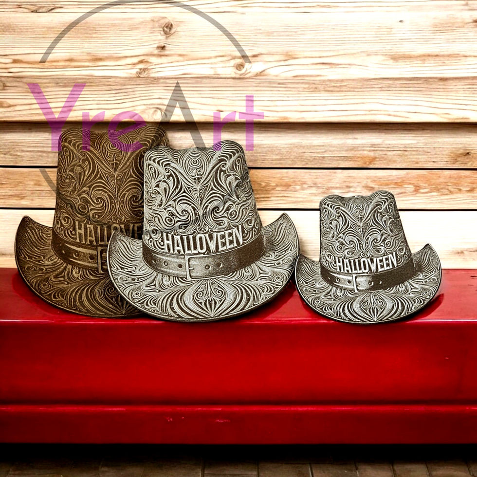 Thumbnail: Halloween Hat 3D Illusion Laser Engraving Design (Digital Item)