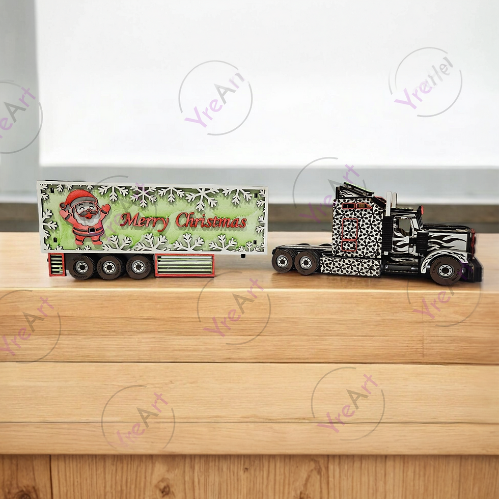 Thumbnail: Christmas Y Truck & Trailer (Digital Item)