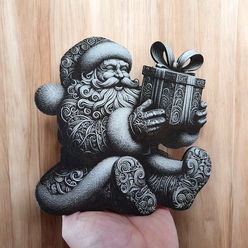 Thumbnail: Santa A 3D Laser Engraving Design Yreart (Digital Item)