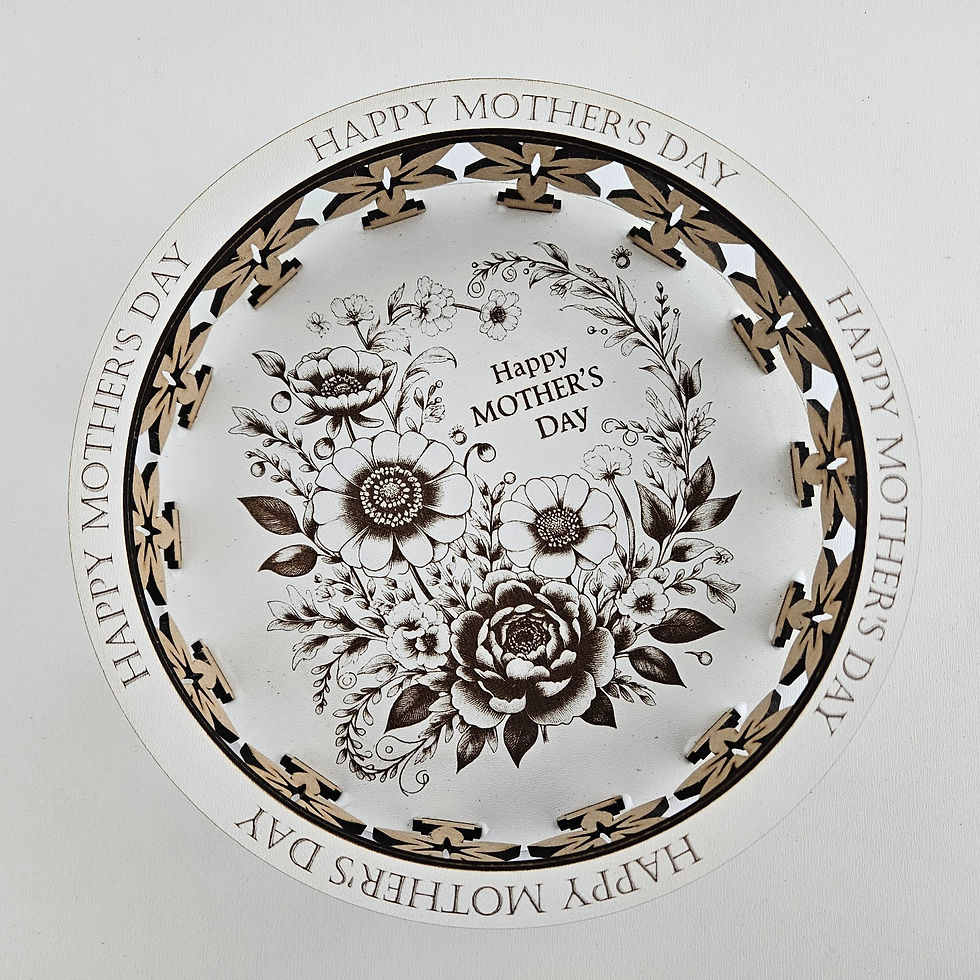 Thumbnail: Mom's Day decorative Bowl/Tray (Digital download file)