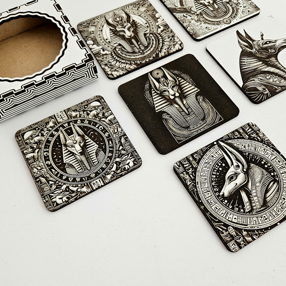Thumbnail: Coasters Anubis (Digital download file)
