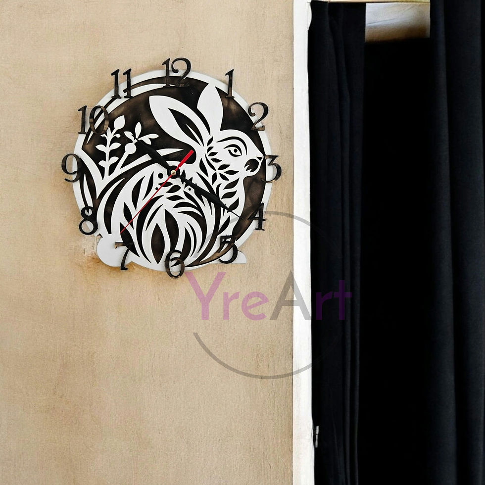 Thumbnail: Wall Clock Rabbit (Digital file)