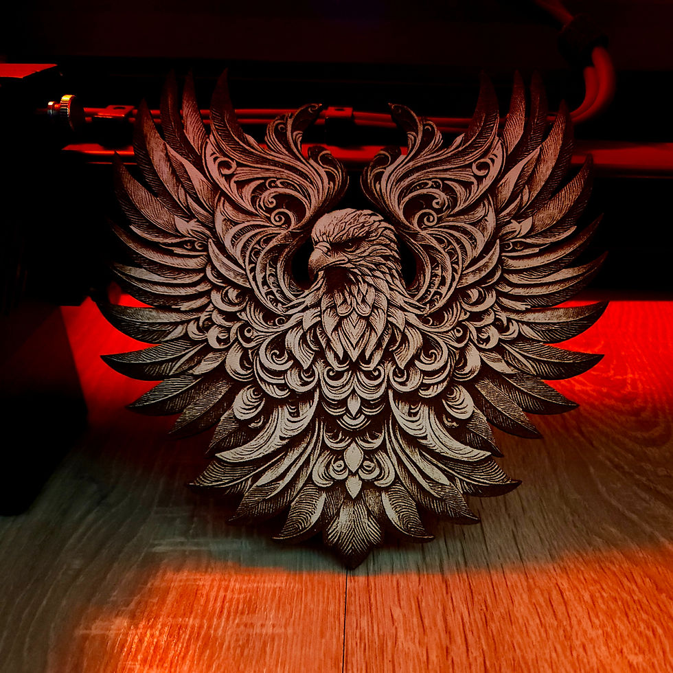 Thumbnail: Eagle 3D Illusion Design (Digital file)