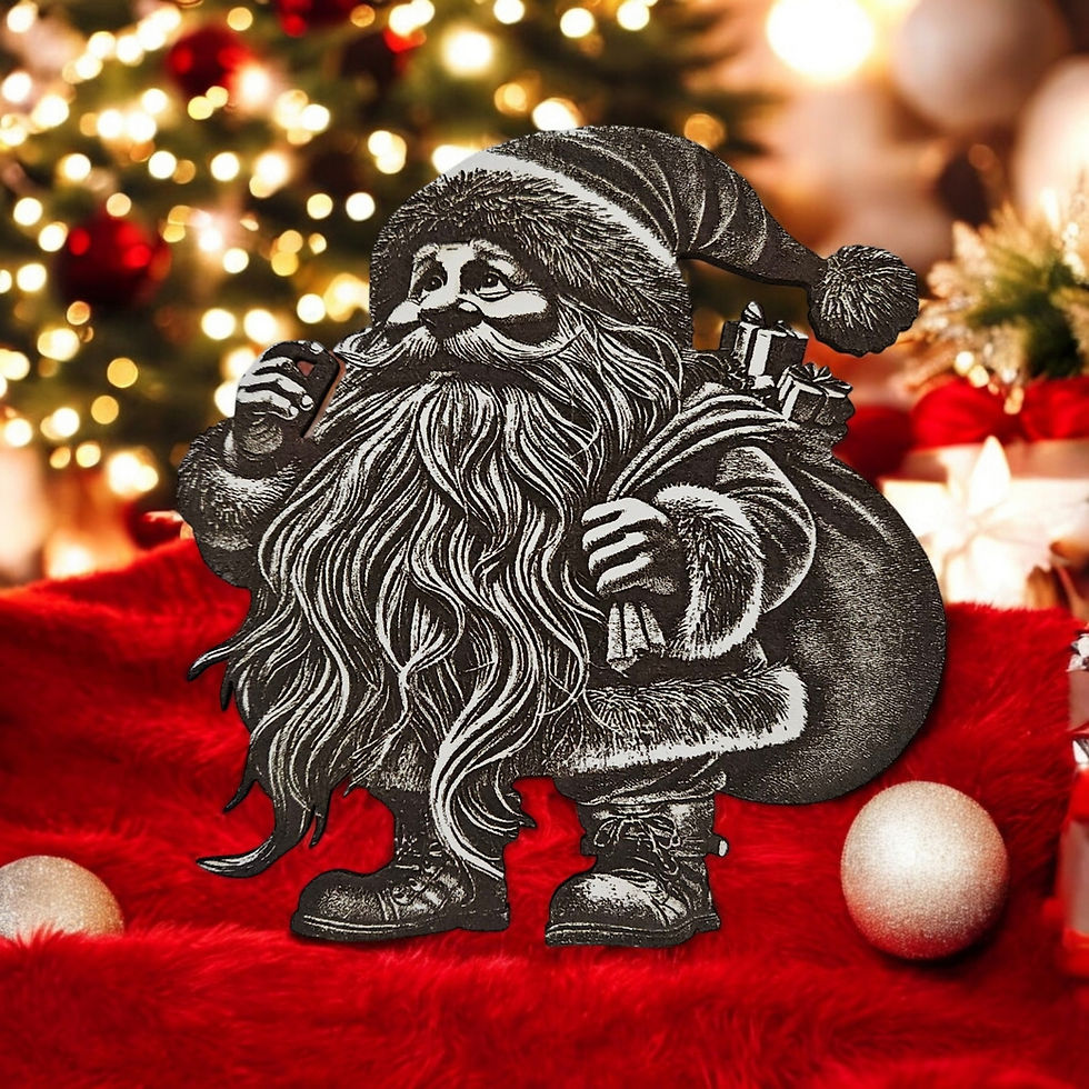 Thumbnail: Funny Santa 3D Laser Engraving Design (Digital Item)