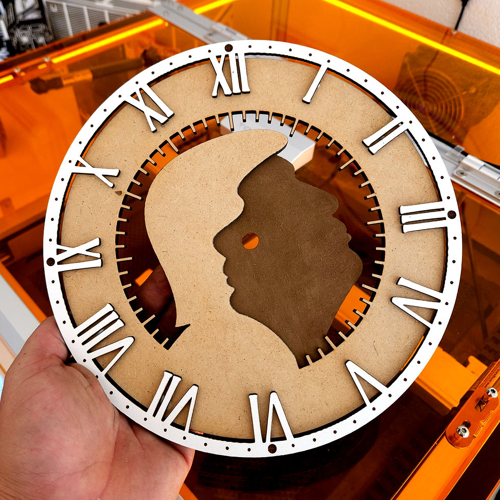 Thumbnail: Wall Clock Putin / Trump (Laser File)