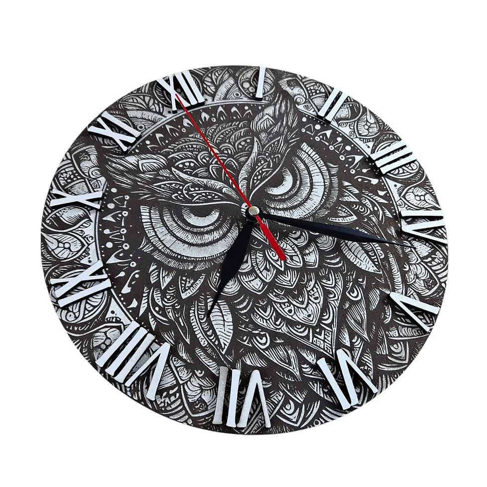 Thumbnail: Wall Clock Owl (Digital file)