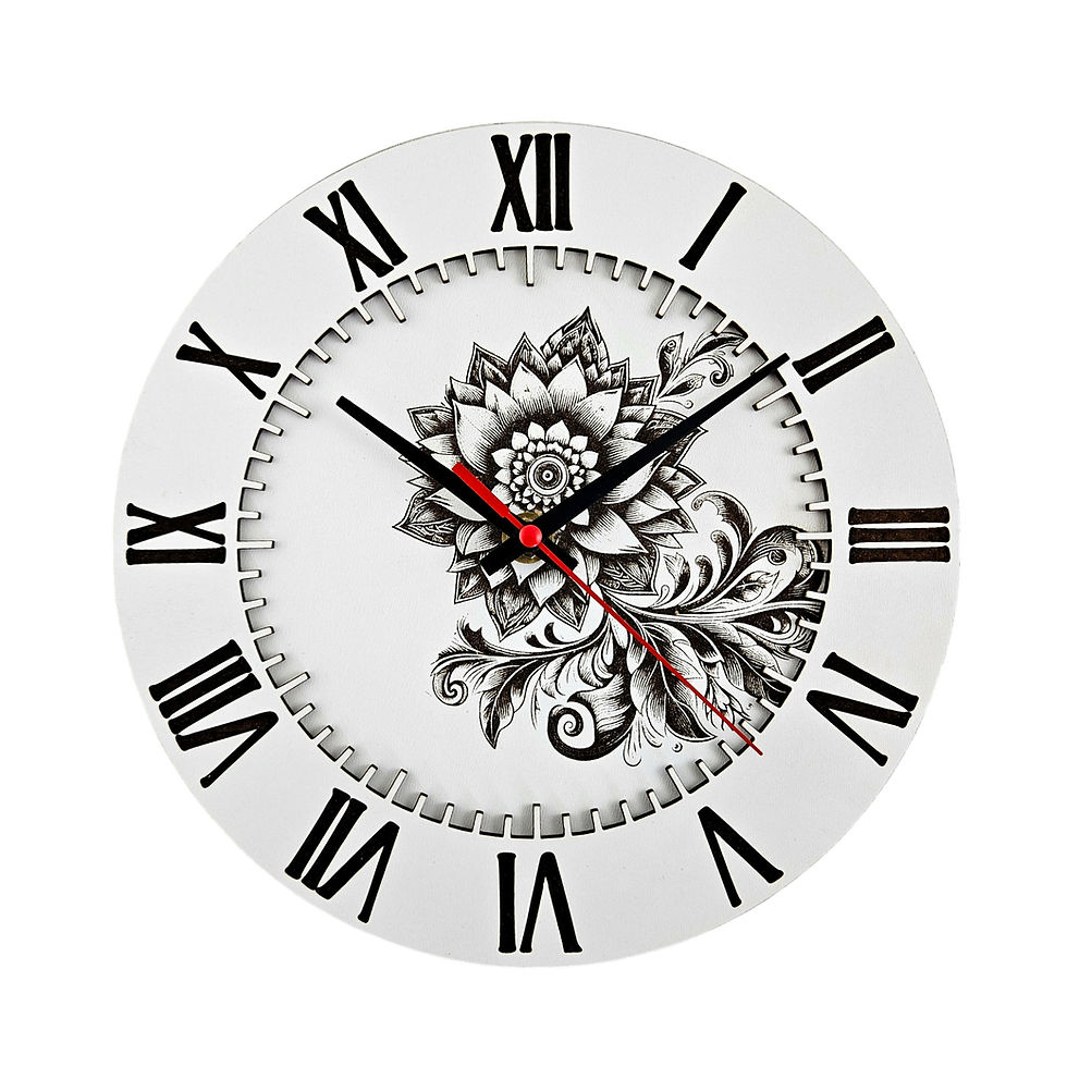 Thumbnail: Wall Clock Flower (Digital download file)