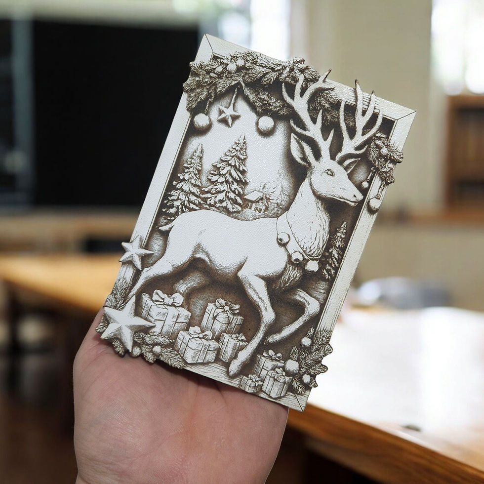 Thumbnail: Deer in Frame Decor A1 3D Illusion (Digital download file)