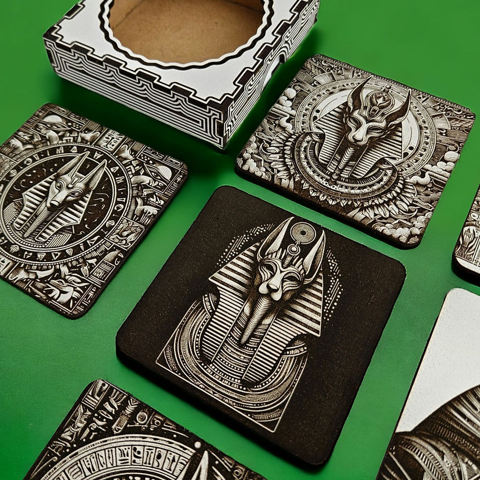 Thumbnail: Coasters Anubis (Digital download file)