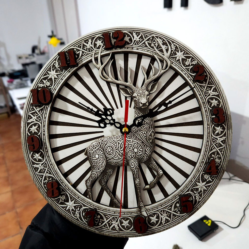 Thumbnail: Deer Clock M (Laser File)