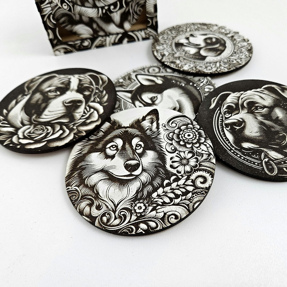 Thumbnail: Coasters Dog (Digital download file)