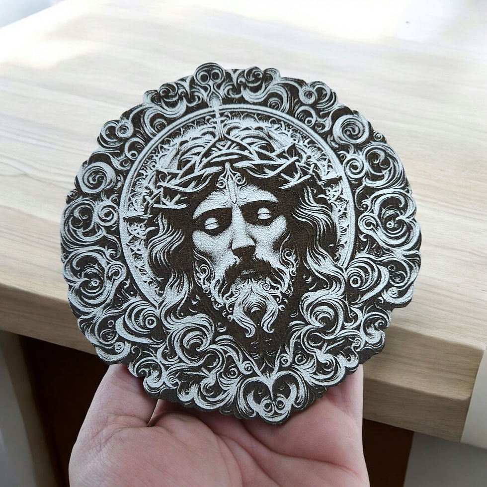 Thumbnail: Jesus V 3D Illusion Laser Engraving Design (Digital Item)