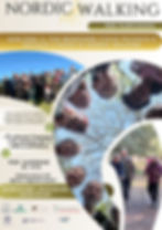 locandina che contiene le informazioni per iscriversi al corso di Nordic Walking