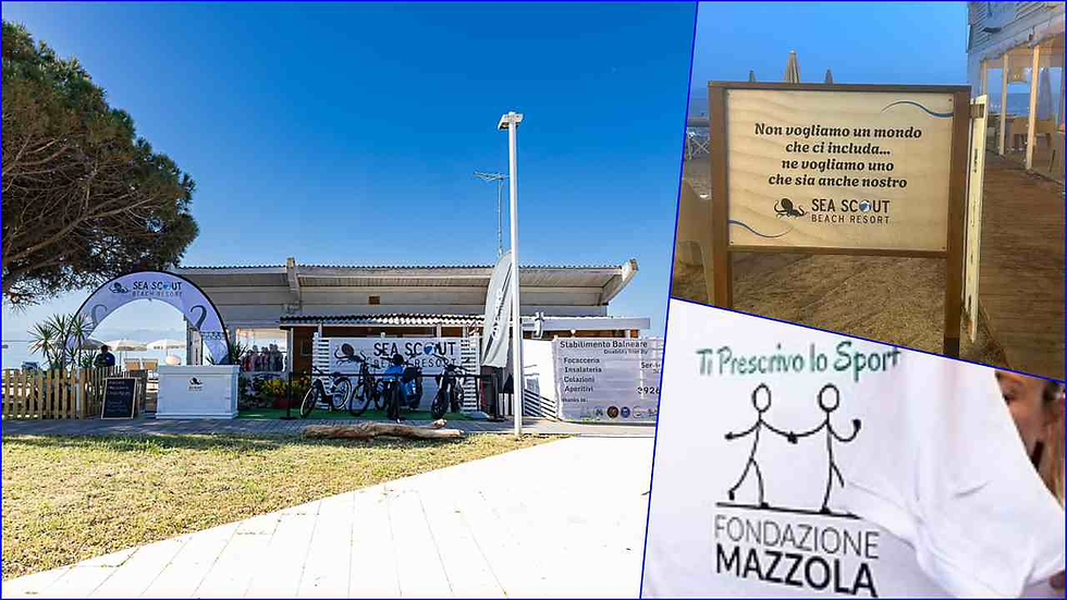 Foto dell'ingresso del Sea Scout Beach resort a Torregrande