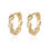 Thumbnail: GAHNAE 18K Classic Plated Solid Color Earrings