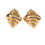 Thumbnail: GAHNAE 18K Geometric Diamond Statement Earrings