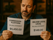 Restaurant owner comparing delivery app costs vs direct ordering profits