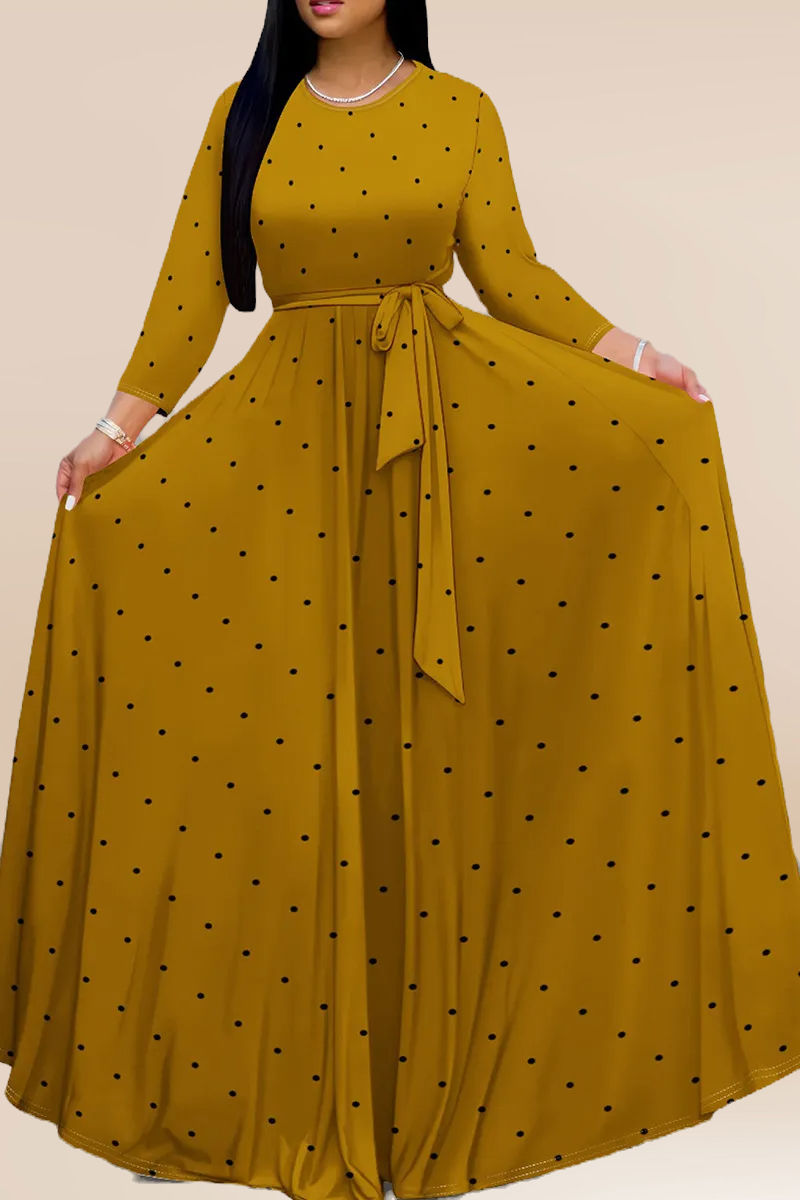 9 Points Sleeve Maxi Dress