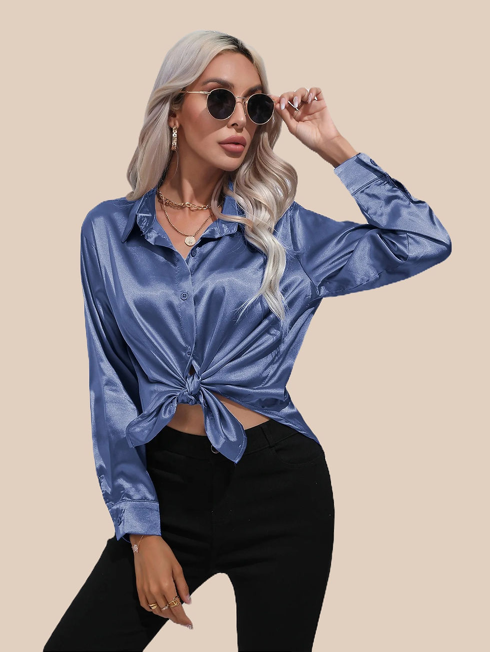 Miniatura: Womens Satin Blouse