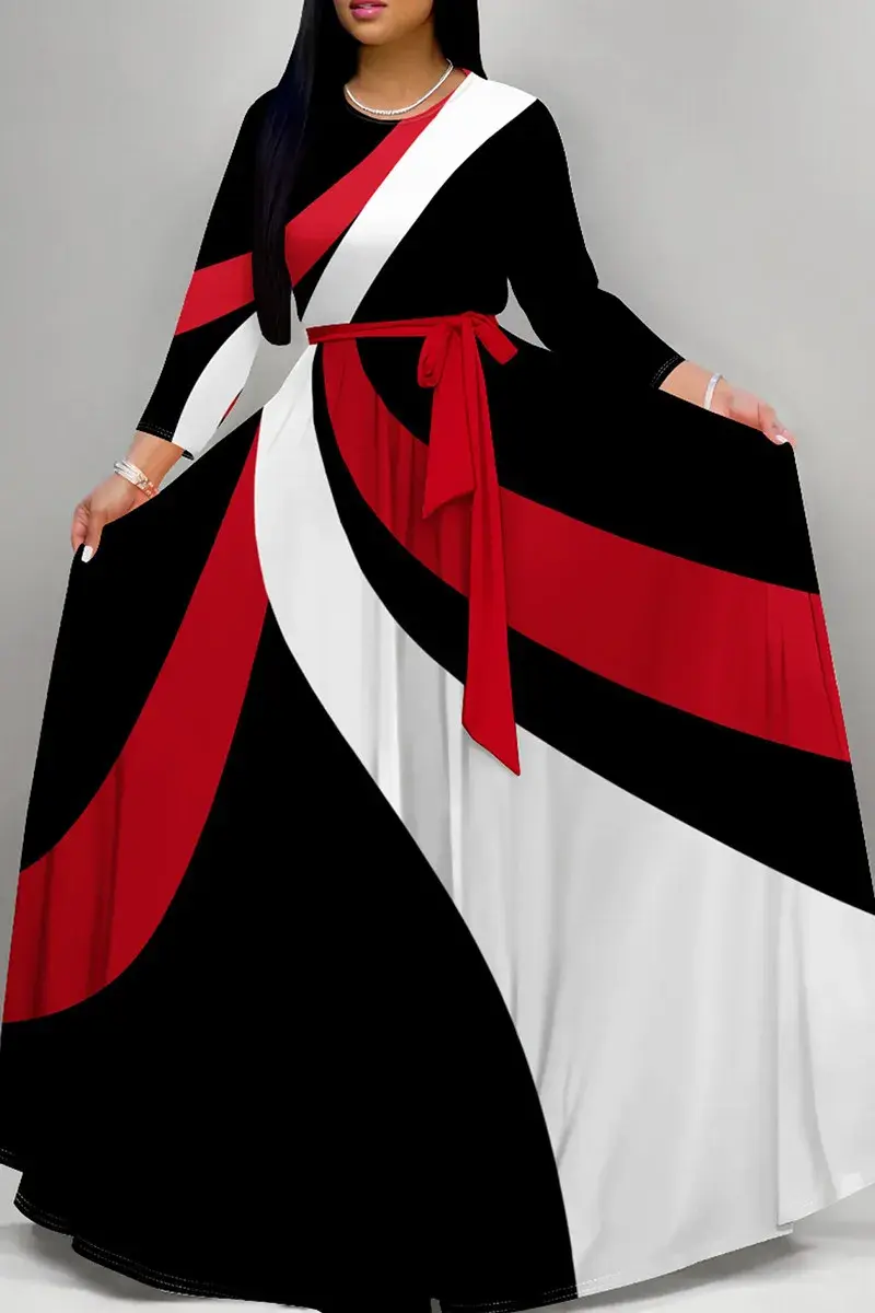 Crimson Shrike A-Line Dress