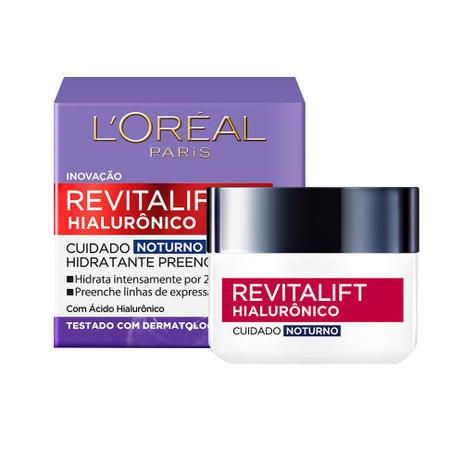 Creme Anti-idade L'Oréal Paris - Revitalift Hialurônico Noturno