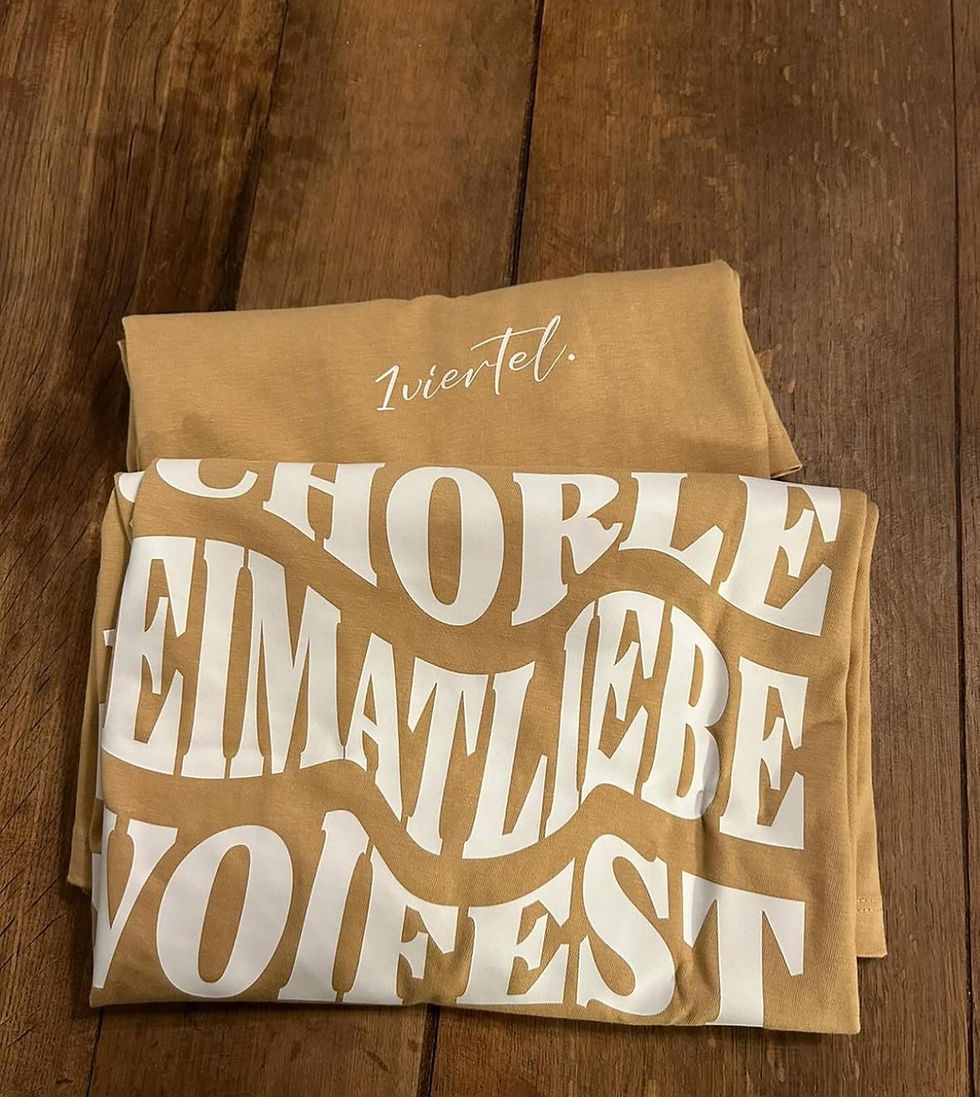 T-Shirt "Heimatliebe" - Karamell