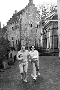 Verliefd stel rent zwart wit creatief