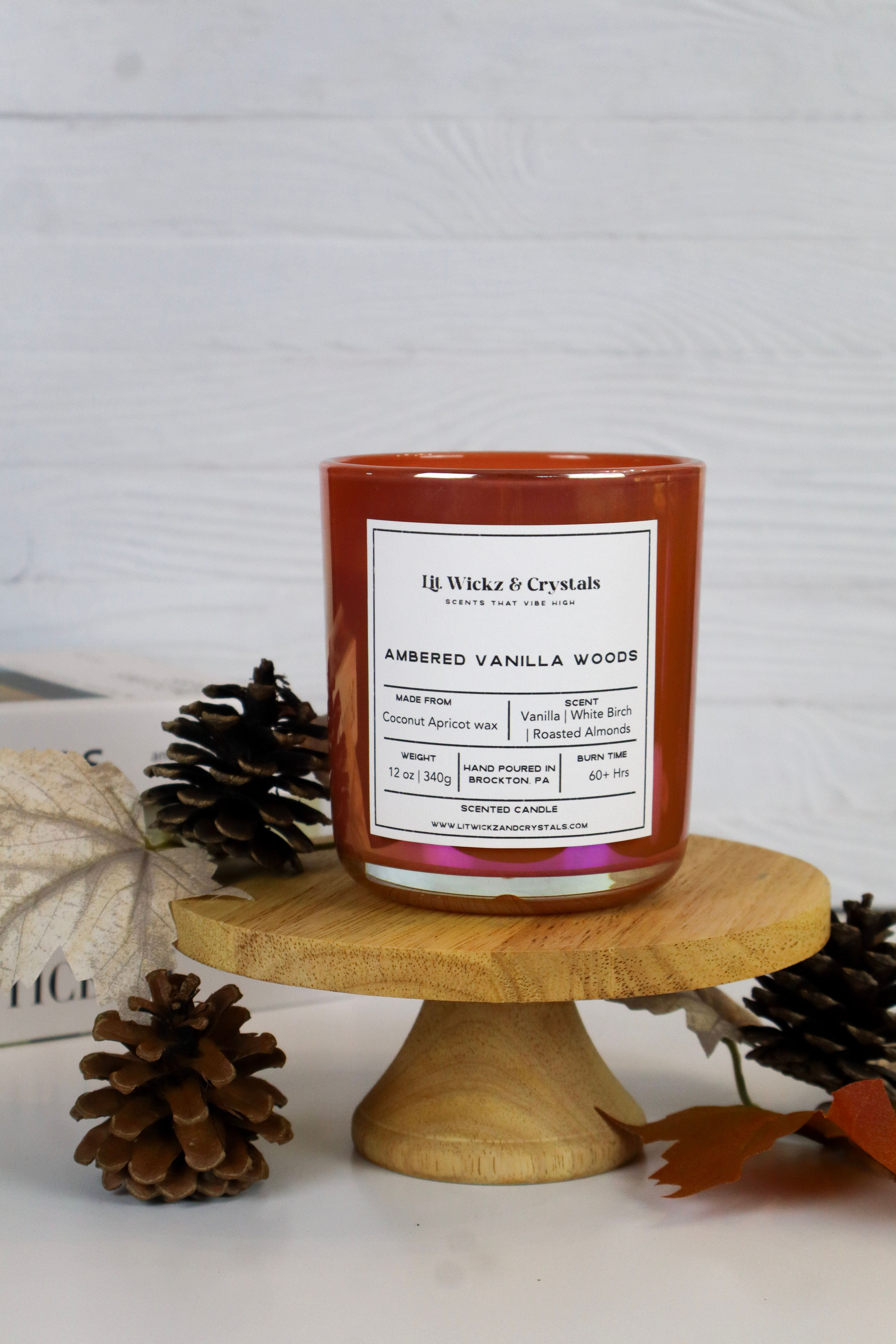 Ambered Vanilla Woods Candle