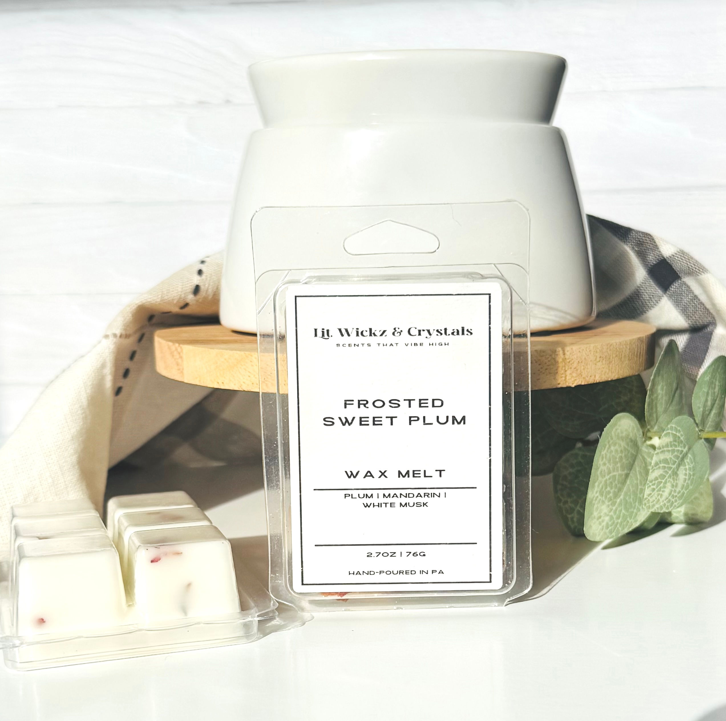 Frosted Sweet Plum Wax Melt