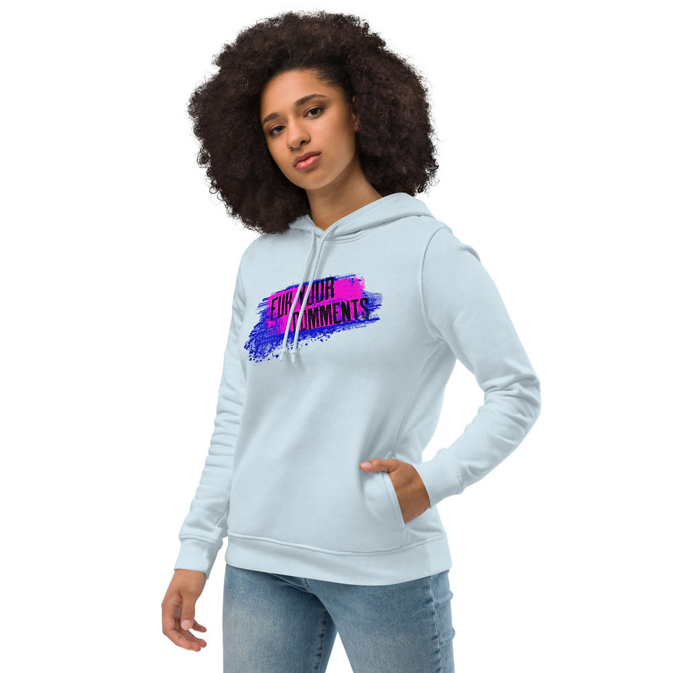 Thumbnail: FP Streetwear Women's Eco Fitted Hoodie "Fuk Your Comments"