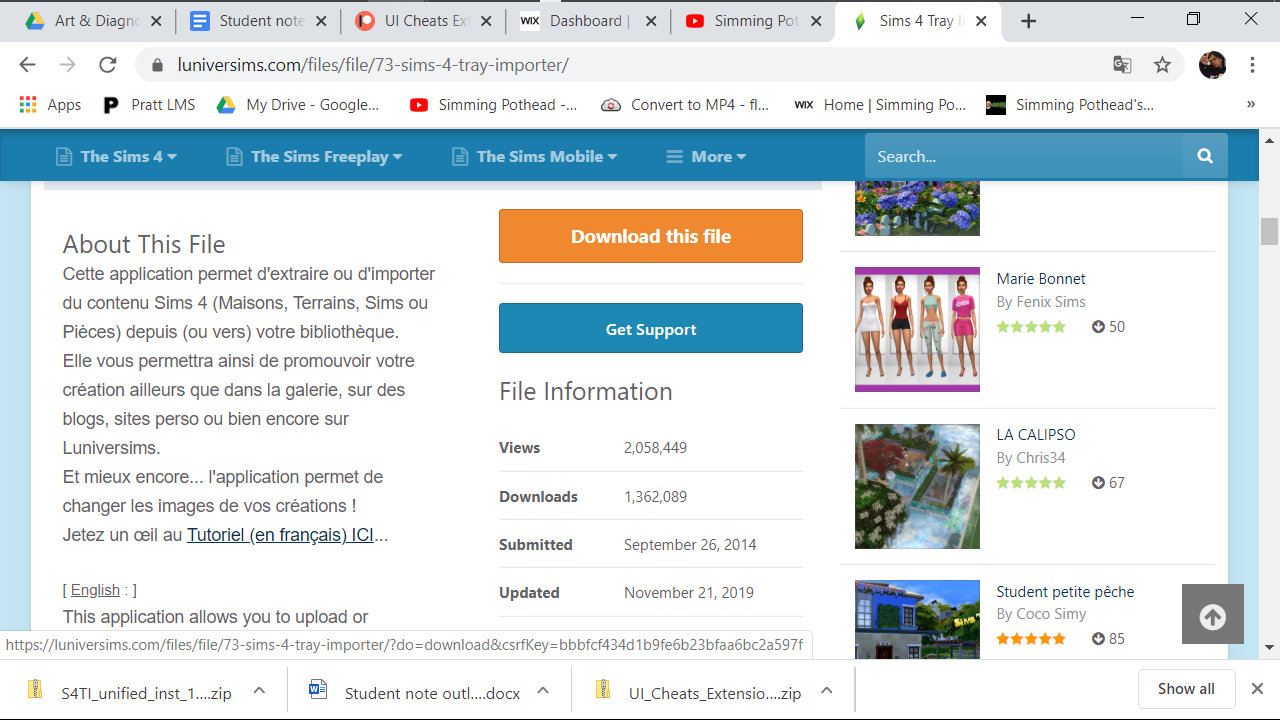 how to download sims 4 tray importer on pc