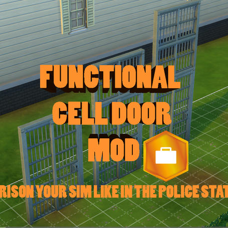 Functional Cell Door Mod (To Capture Sims on Your Lot, Escape Proof)